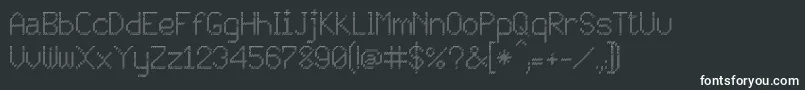 JD Persegi Font – White Fonts on Black Background