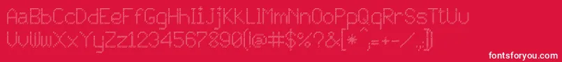 JD Persegi Font – White Fonts on Red Background