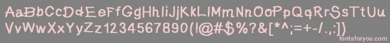 jd pictura Font – Pink Fonts on Gray Background
