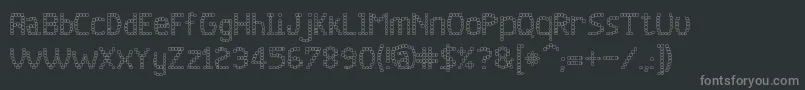 jd quadz Font – Gray Fonts on Black Background