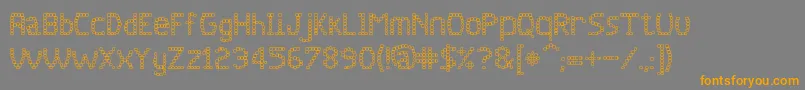 jd quadz Font – Orange Fonts on Gray Background
