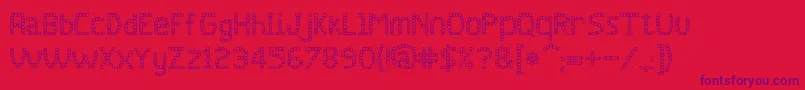 jd quadz Font – Purple Fonts on Red Background