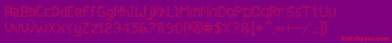 jd quadz Font – Red Fonts on Purple Background