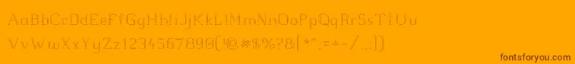 Шрифт jd raw script – коричневые шрифты на оранжевом фоне