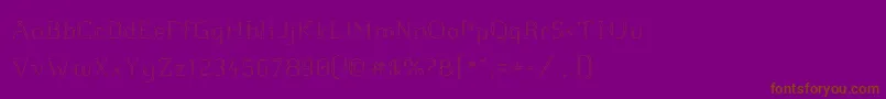 jd raw script-Schriftart – Braune Schriften auf violettem Hintergrund