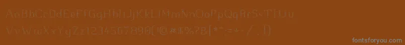 フォントjd raw script – 茶色の背景に灰色の文字