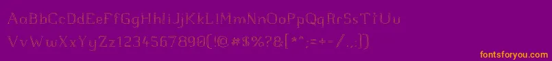 jd raw script Font – Orange Fonts on Purple Background