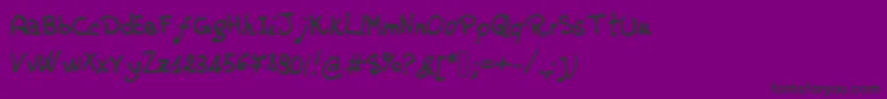 jd rossella Font – Black Fonts on Purple Background
