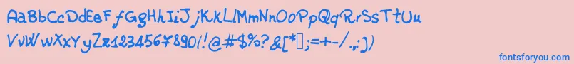 Подробнее о шрифте jd rossella Шрифт jd rossella – синие шрифты на розовом фоне