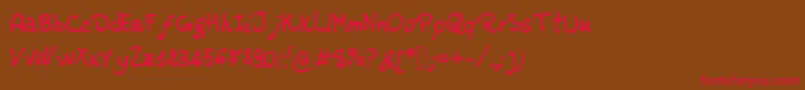 jd rossella Font – Red Fonts on Brown Background