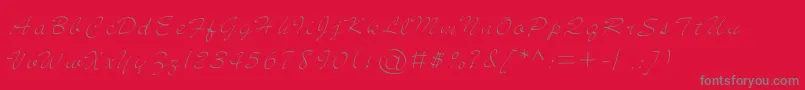 jd sketched Font – Gray Fonts on Red Background