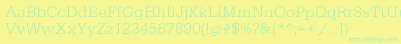 Cairotiquafsfreestyle Font – Green Fonts on Yellow Background