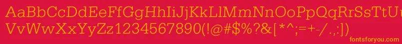 Cairotiquafsfreestyle Font – Orange Fonts on Red Background