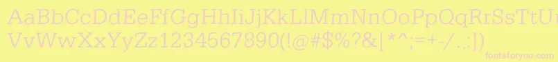 Cairotiquafsfreestyle Font – Pink Fonts on Yellow Background