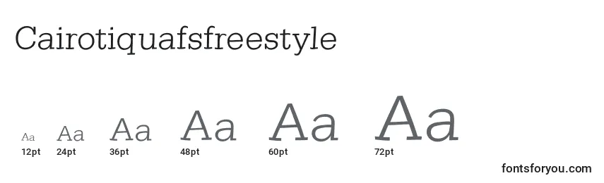 Cairotiquafsfreestyle Font Sizes