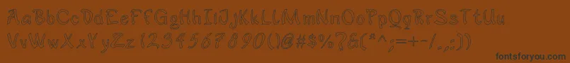 jd sophara Font – Black Fonts on Brown Background
