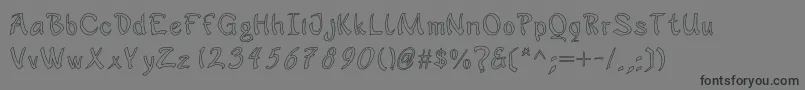jd sophara Font – Black Fonts on Gray Background