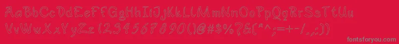 jd sophara Font – Gray Fonts on Red Background