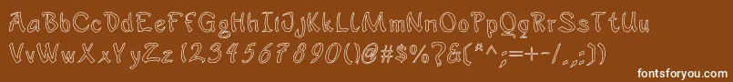 jd sophara Font – White Fonts on Brown Background