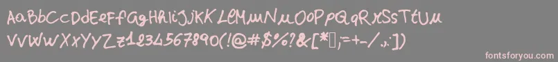 fuente jd stefania – Fuentes Rosadas Sobre Fondo Gris