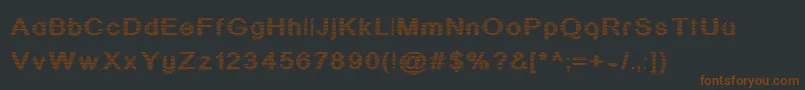 Шрифт jd stripex – коричневые шрифты на чёрном фоне