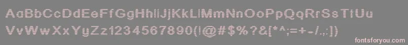 Czcionka jd stripex – różowe czcionki na szarym tle