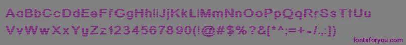 jd stripex Font – Purple Fonts on Gray Background
