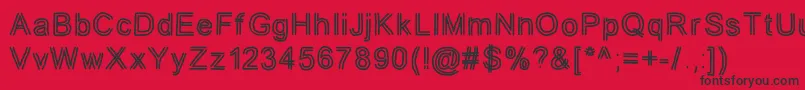 jd tuline Font – Black Fonts on Red Background