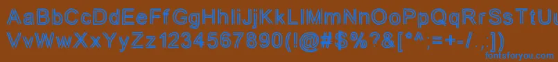 jd tuline Font – Blue Fonts on Brown Background