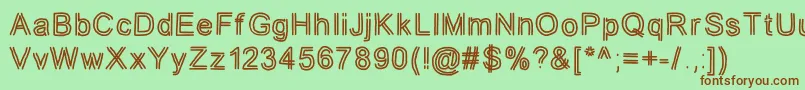 jd tuline Font – Brown Fonts on Green Background