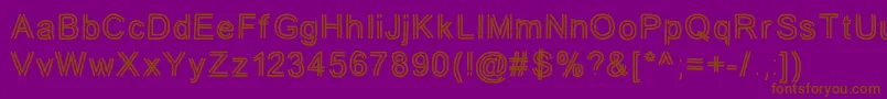 jd tuline Font – Brown Fonts on Purple Background