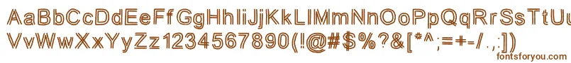 jd tuline Font – Brown Fonts on White Background