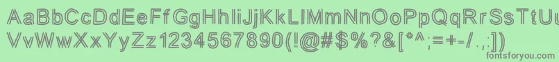 jd tuline Font – Gray Fonts on Green Background