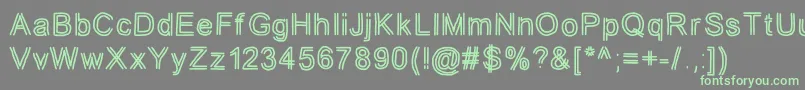 jd tuline Font – Green Fonts on Gray Background