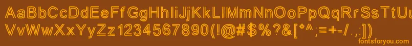 jd tuline Font – Orange Fonts on Brown Background