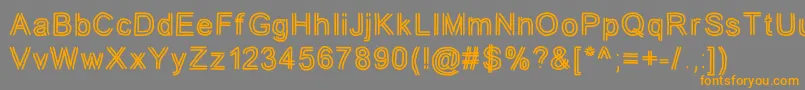 jd tuline Font – Orange Fonts on Gray Background