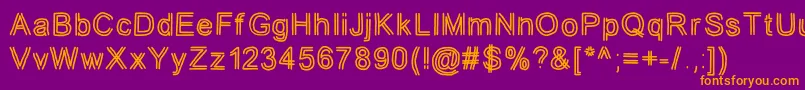 jd tuline Font – Orange Fonts on Purple Background