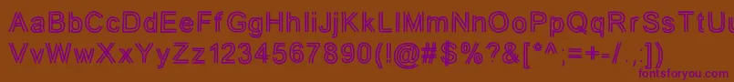 jd tuline Font – Purple Fonts on Brown Background