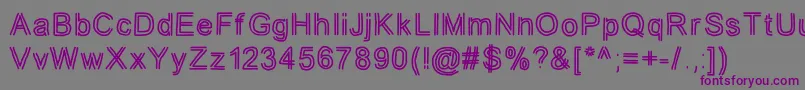 jd tuline Font – Purple Fonts on Gray Background