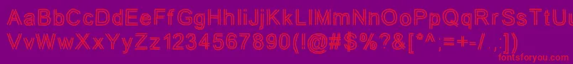 jd tuline Font – Red Fonts on Purple Background