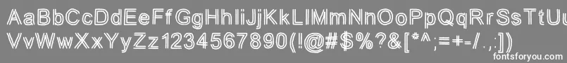 フォントjd tuline – 灰色の背景に白い文字