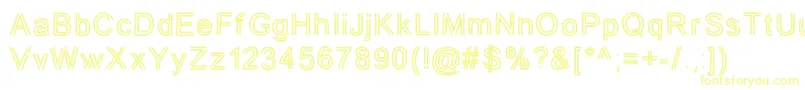 jd tuline Font – Yellow Fonts on White Background