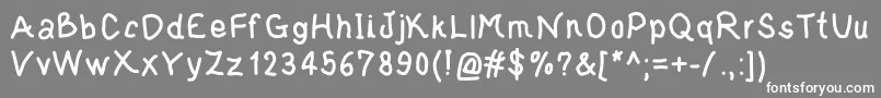 フォントjd tyr – 灰色の背景に白い文字