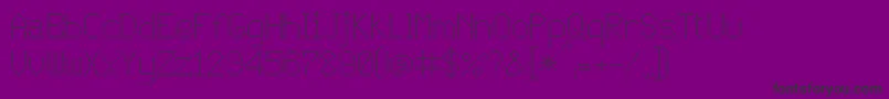 JD Vortex Font – Black Fonts on Purple Background