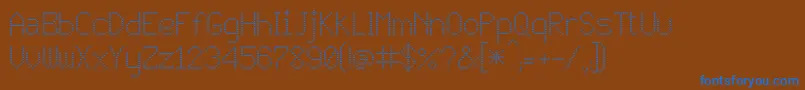 JD Vortex Font – Blue Fonts on Brown Background