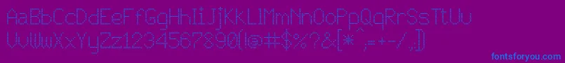 JD Vortex Font – Blue Fonts on Purple Background