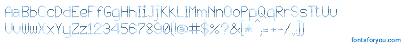 Шрифт JD Vortex – синие шрифты на белом фоне