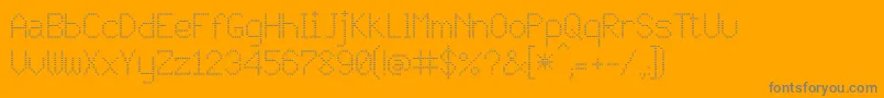 JD Vortex Font – Gray Fonts on Orange Background