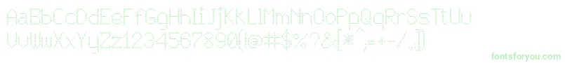 JD Vortex Font – Green Fonts on White Background