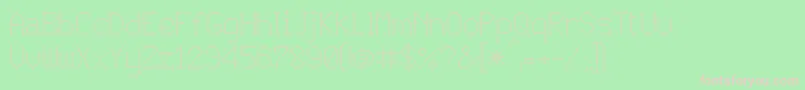 JD Vortex Font – Pink Fonts on Green Background